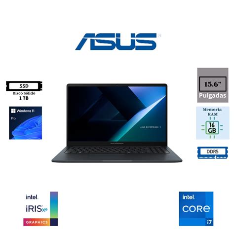 ASUS Expertbook Ent|B1503CVA-I38512B0X|15.6 FHD 250nits|i3-1315U|DDR5 8GB+Open|512GB SSD|WIN11Pro
